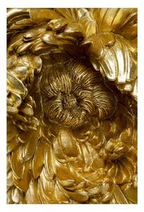 KARE DESIGN Nástenná dekorácia Peony – zlatá 50 × 50 × 12 cm