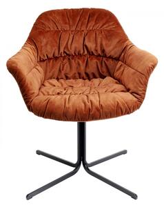 KARE DESIGN Otočná stolička Colmar – červená 79 × 66 × 64 cm