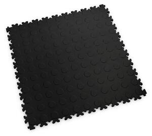 Dlažba Fortelock Industry, vzor mince, čierna