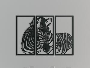 Drevko 3-dielny obraz na stenu Zebra
