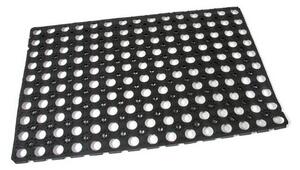 Gumová čistiaca rohož Honeycomb 40 x 60 x 1,6 cm, čierna