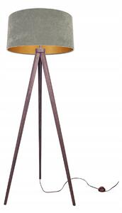 Stojacia lampa Mediolan, 1x textilné tienidlo (výber z 10 farieb), (výber zo 6 farieb konštrukcie), g