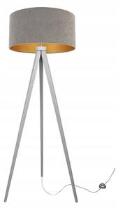 Podlahová lampa MEDIOLAN, 1x textilné tienidlo (výber z 10 farieb), (výber zo 6 farieb konštrukcie), G