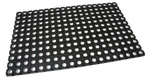 Gumová čistiaca rohož Honeycomb 50 x 80 x 1,6 cm, čierna