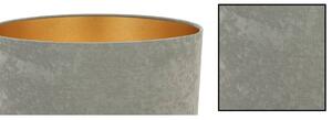 Závesné svietidlo MEDIOLAN, 1x olivové/zlaté textilné tienidlo, (fi 44cm)