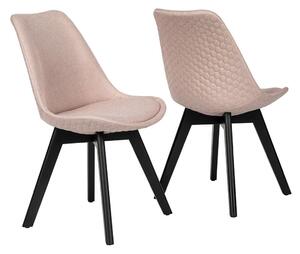 SALESFEVER Jedálenská stolička – ružová – sada 2 ks 49 × 56,5 × 84 cm