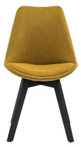 Jedálenská stolička – žltá – sada 2 ks 49 × 56,5 × 84 cm SALESFEVER