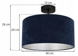 Stropné svietidlo Mediolan, 1x textilné tienidlo (výber z 10 farieb), (výber z 2 farieb konštrukcie), ch
