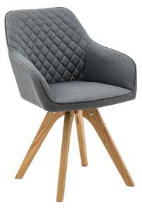 SALESFEVER Jedálenská stolička – šedá – set 2 ks 59 × 61 × 88 cm