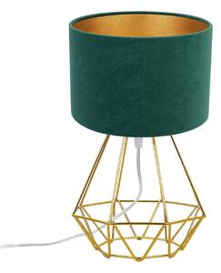 Stolná lampa Mediolan, 1x textilné tienidlo (výber z 10 farieb), (výber zo 4 farieb konštrukcie), g