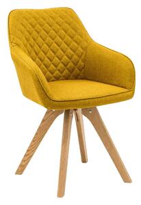 SALESFEVER Jedálenská stolička – žltá – set 2 ks 59 × 61 × 88 cm