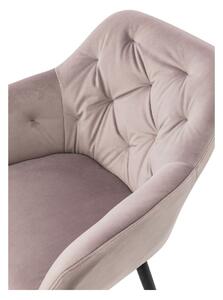 Zamatová stolička – ružová 61 × 45 × 85 cm SALESFEVER
