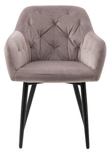 Zamatová stolička – ružová 61 × 45 × 85 cm SALESFEVER