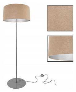 Stojacia lampa Mediolan, 1x textilné tienidlo (výber z 10 farieb), (výber z 3 farieb konštrukcie), ch