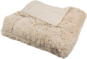 Kvalitex Luxusná deka s dlhým vlasom BÉŽOVÁ polyester 200x230 cm