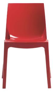 Červená Dizajnová plastová stolička 52 × 50 × 81 cm SALESFEVER