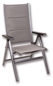 Polohovacie kreslo FUTOSA 68x62x110cm, hliník