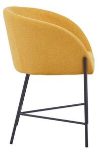 Žltá Stolička s opierkami 57 × 46 × 77 cm SALESFEVER