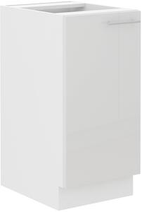 Spodní kuchyňská skříňka 40 cm 07 - HULK - Bílá lesklá