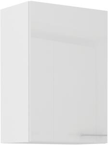 Kuchyňská skříňka samostatná horní šířka 50 cm 24 - MYSTIC - Bílá lesklá
