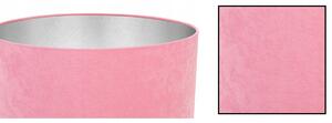 Závesné svietidlo Mediolan, 1x ružové/chrómové textilné tienidlo (výber z 2 farieb konštrukcie)