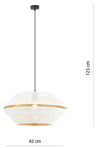 Emibig MALIA 1 | dizajnová závesná lampa Farba: Biela