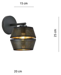 Emibig MALIA K1 | dizajnová nástenná lampa Farba: Čierna