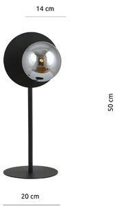 Emibig OSLO LN | Dizajnová čierna stolná lampa Farba: Grafit