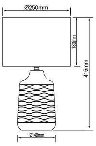 Brilliant - Stolná lampa ILYSA 1xE14/40W/230V biela/šedá