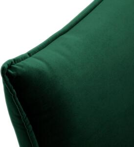 Zelená Zamatová štvormiestna rohová pohovka Elio – ľavý roh 251 × 170 × 97 cm MILO CASA