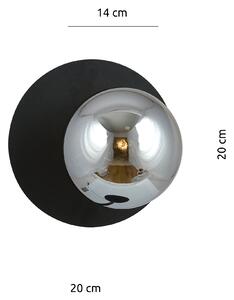 Emibig OSLO K1 | dizajnová čierna nástenná lampa Farba: Grafit
