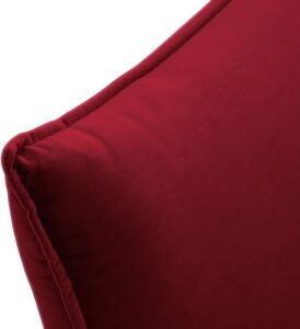 Červená Zamatová štvormiestna rohová pohovka Elio – ľavý roh 251 × 170 × 97 cm MILO CASA