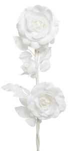 Vianočné ruže s flitrami biela 26x132 cm