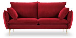 Červená Zamatová dvojmiestna pohovka Elio 158 × 100 × 97 cm MILO CASA