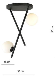 Emibig RIVER 2 | dizajnová čierna závesná lampa Farba: Transparentná