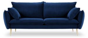 Modrá Zamatová trojmiestna pohovka Elio 198 × 100 × 97 cm MILO CASA