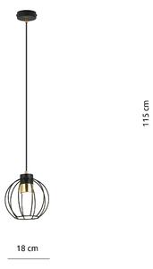 Emibig AJAX 1 | dizajnová závesná lampa Farba: Čierna