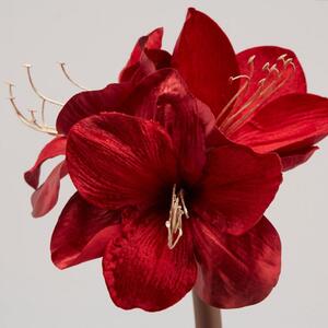 Umelá kvetina Amaryllis červený, 69 cm