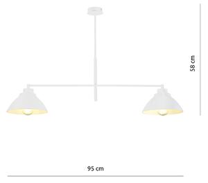 Emibig MAVERICK 2 | dizajnová závesná lampa Farba: Biela