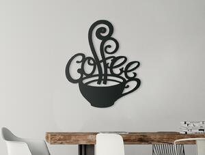 Drevko Drevená nálepka na stenu Coffee