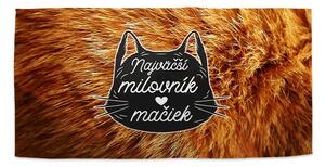 Sablio Uterák Najväščí milovník mačiek - 30x50 cm