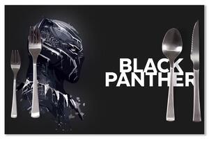 Sablio Prestieranie BLACK PANTHER z profilu Čierny: 40x30cm