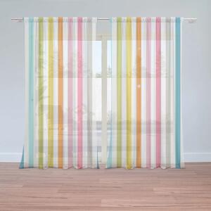 Sablio Záclony Farebné pásiky: 2ks 150x250cm