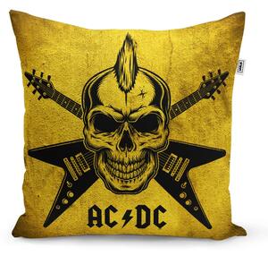 Sablio Vankúš ACDC Lebka - 40x40 cm