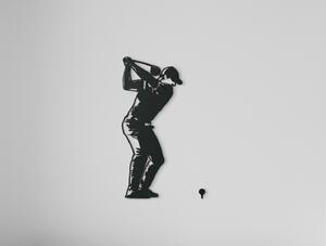 Drevko Drevená nálepka na stenu Golfista