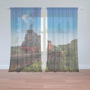 Sablio Záclony Vlak na moste: 2ks 150x250cm