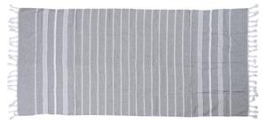 Plážová osuška FARAO 90 x 180 cm, sivá 70% bavlna | 30% polyester