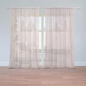Sablio Záclony Rose gold: 2ks 150x250cm