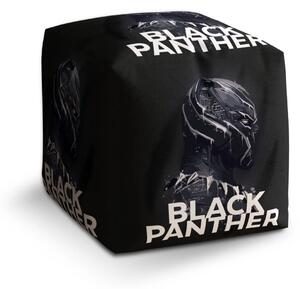Sablio Taburet Cube BLACK PANTHER Scrape - 50x50x50 cm