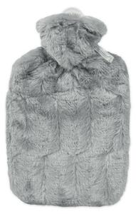 Termofor Hugo Frosch Classic s umelou kožušinou 1,8 l, sivá